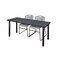 Kee Rectangle Tables > Training Tables > Kee Table & Chair Sets, 60 W, 24 L, 29 H, Grey MT6024GYBPBK44GY - alternate 1